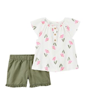 Conjunto de 2 prendas Con Shorts Floral Carter's