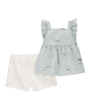 Conjunto de 2 prendas Con Shorts Sin Cordones Flutter Carter's