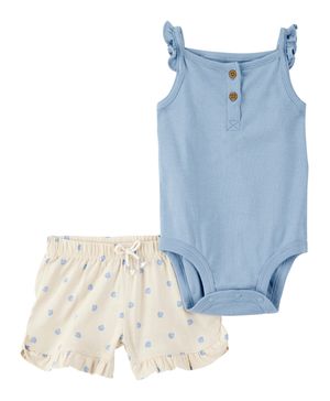 Conjunto de 2 prendas Con Shorts Y Camistea Estampado Conchas Carter's