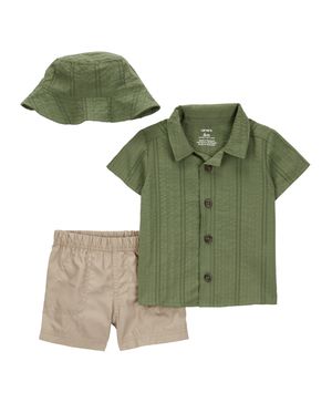 Conjunto de 3 prendas Con Shorts Y Gorro Carter's