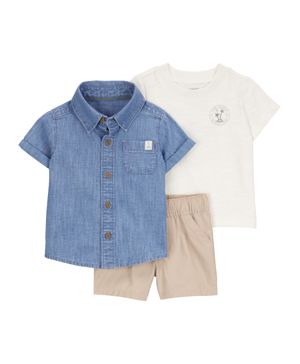 Conjunto de 3 prendas Corto Tropical Carter's