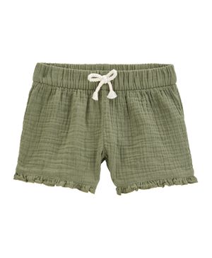 Shorts De Gasa Con Volantes Carter's
