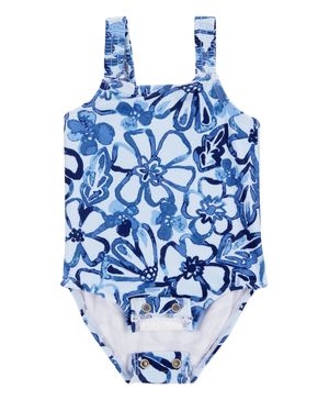 Traje De Bano De 1 Pieza Floral Carter's