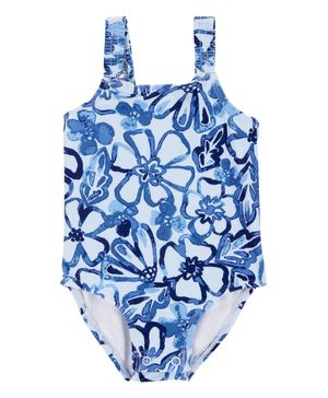 Traje De Bano De 1 Pieza Floral Carter's