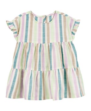 Vestido Con Rayas Y Volantes Carter's
