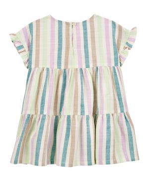 Vestido Con Rayas Y Volantes Carter's