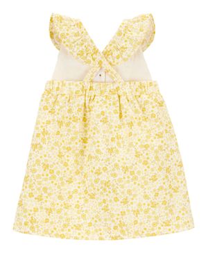 Vestido Floral Mangas Con Olanes Carter's