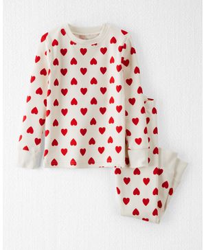 Pijama De 2 Piezas De Algodón Orgánico Corazones Carter's Little Planet