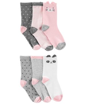 Paquete De 6 Pares De Calcetines Estampados Carter's