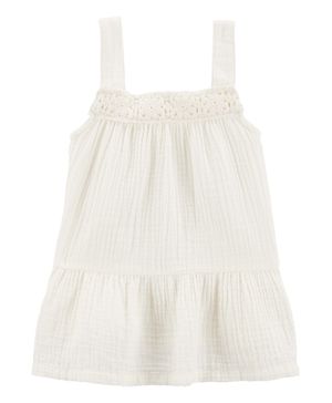 Blusa De Tirantes De Gasa Con Ojales Oshkosh B'Gosh