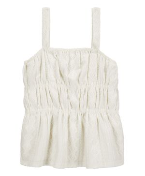 Blusa Sin Mangas Texturizada Fruncida Carter's