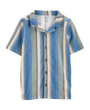 Camisa De Botones A Rayas Carter's