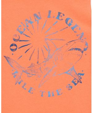 Camiseta Sin Mangas Con Frase De Surf Y Tiburones Carter's