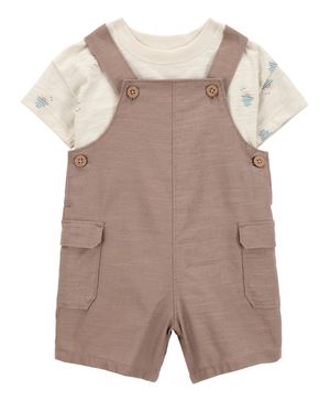 Conjunto De 2 Piezas Con Playera Y Overol Corto Sunset Carter's