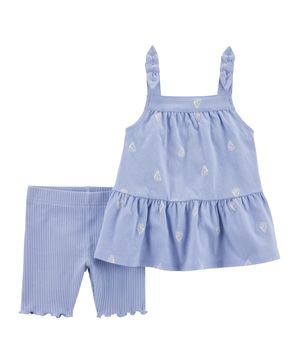 Conjunto De 2 Piezas Con Playera Y Short Con Velero Carter's