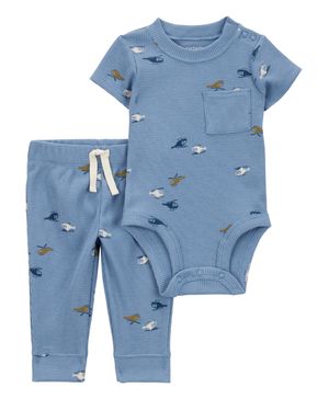 Conjunto De 2 Piezas De Pañalero Y Pantalones Térmicos Carter's
