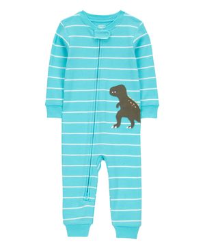 Mameluco de Dinosaurios A Rayas 100% Algodón Ajuste Perfecto Carter's