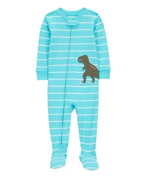 Mameluco De Dinosaurios A Rayas De Ajuste Perfecto Carter's