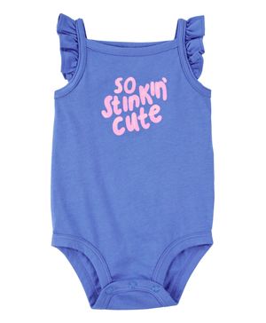 Pañalero De Manga Corta Con Olanes So Stinkin' Cute Carter's
