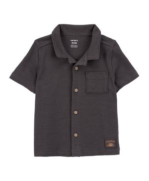 Playera De Jacquard Con Botones Texturizada Carter's