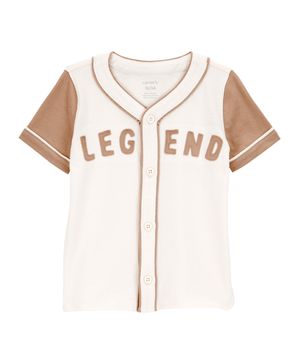 Playera Vintage De Béisbol De Botones Legend Carter's