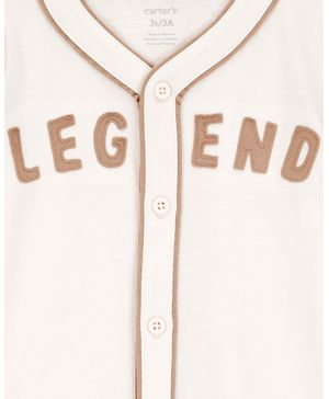 Playera Vintage De Béisbol De Botones Legend Carter's