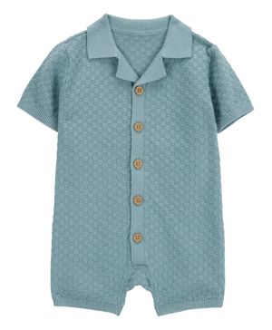 Romper De Punto Con Botones Carter's