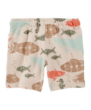 Short Pull-On De Estampado Marino Carter's