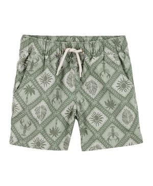 Shorts Con Cordón Y Estampado De Mosaicos Oshkosh B'Gosh