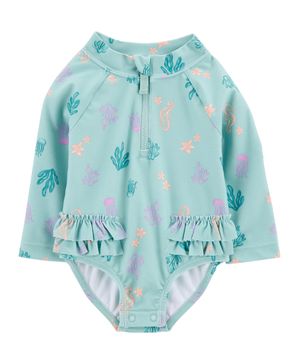 Traje De Baño De 1 Pieza Estampado Coral Carter's