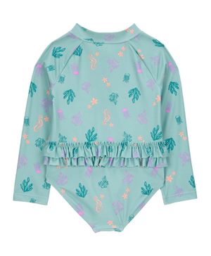 Traje De Baño De Cuerpo Completo De Estampado Coral Carter's