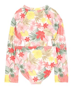 Traje De Baño De Cuerpo Completo Floral
