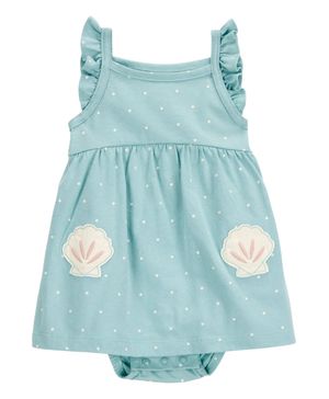 Vestido Azul Con Dólares De Arena Carter's