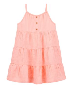 Vestido Con Botones De Gasa Texturizada Oshkosh B'Gosh