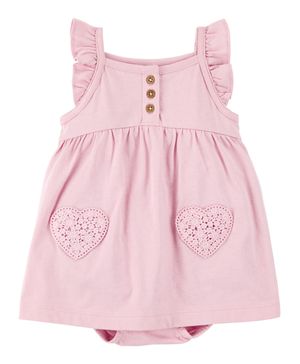 Vestido Con Cubrepañal Integrado Con Olanes Carter's