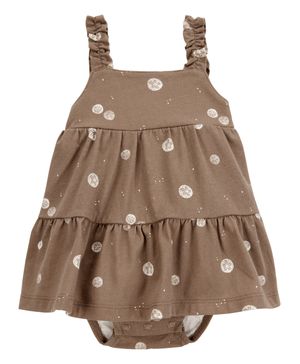 Vestido Con Cubrepañal Integrado De Dólares De Arena Carter's
