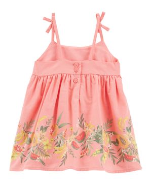 Vestido De Popelina De Estampado Floral Oshkosh B'Gosh