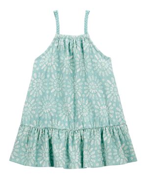 Vestido De Punto Corrugado Floral Carter's