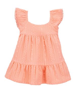 Vestido De Punto Texturizado Con Olanes Oshkosh B'Gosh