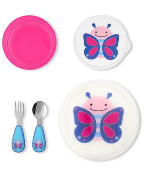 Set De Recipientes C/ Cubiertos Mariposa Skip Hop