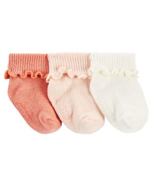 Paquete De 3 Calcetines De Canalé Carter's