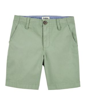 Shorts Corte Recto Color Verde Oshkosh B'Gosh