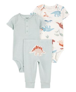 Conjunto de 3 piezas de Little Character® con dinosaurios Carter's
