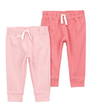 Paquete de 2 pantalones pull-on en rosa Carter's