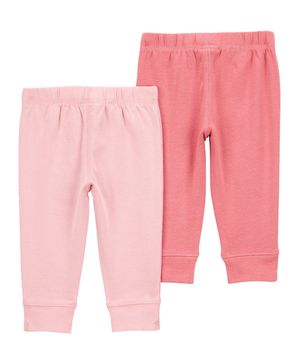 Paquete de 2 pantalones pull-on en rosa Carter's