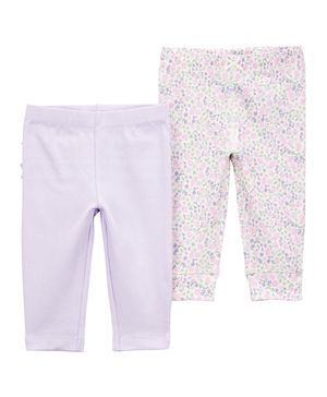 Paquete de 2 pantalones pull-on florales Carter's