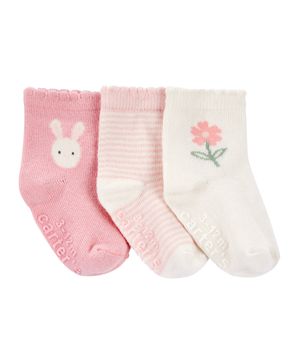 Calcetines tobilleros con conejitos Carter's