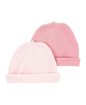 Paquete de 2 gorros para bebé en rosa Carter's