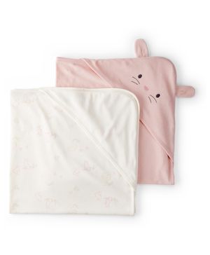 Paquete de 2 toallas con capucha en rosa Carter's