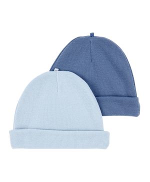 Paquete de 2 gorros para bebé en azul Carter's